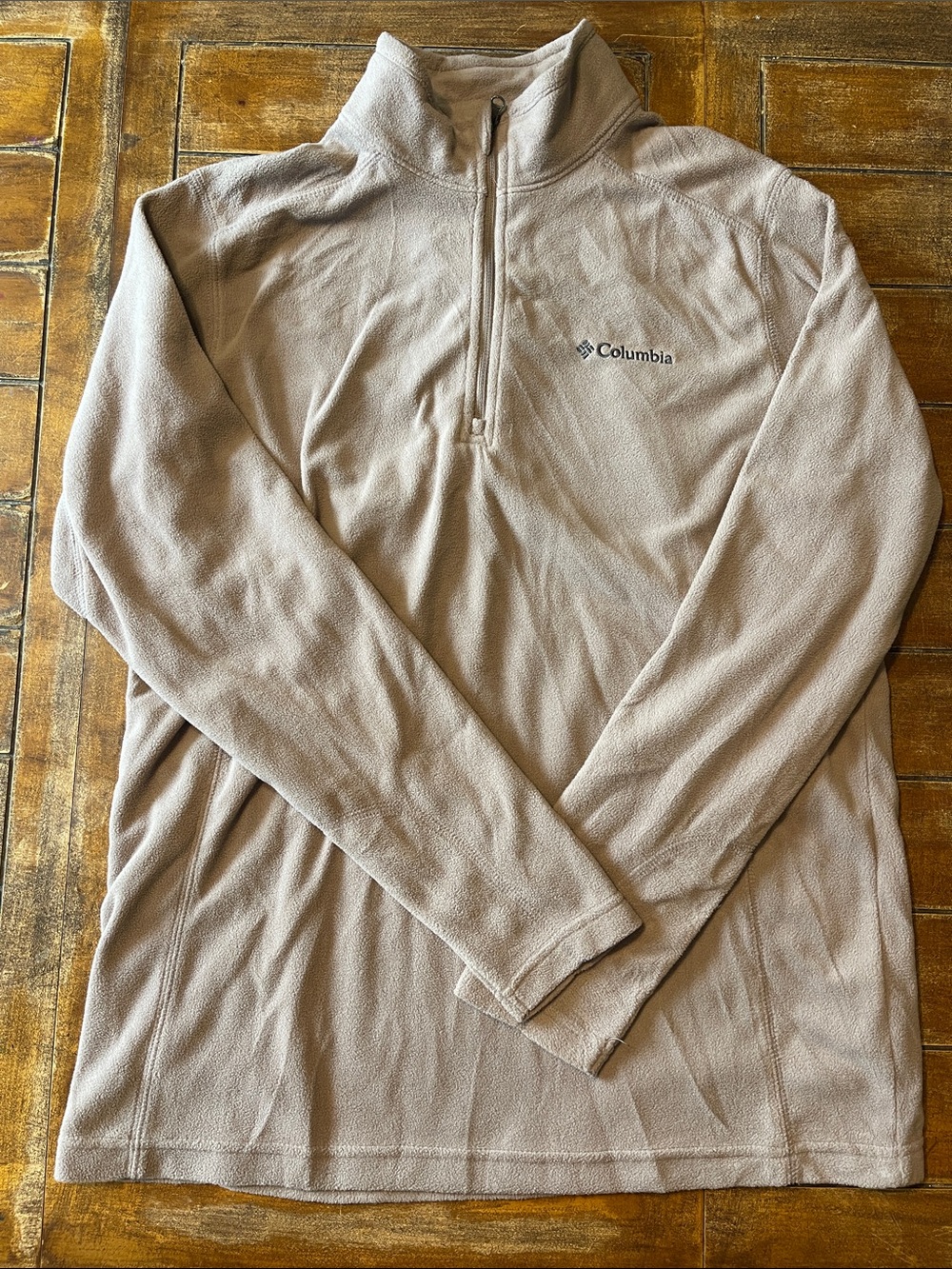 Columbia Quarter-Zip Fleece Pullover - Taupe